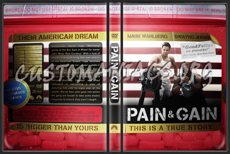 Pain & Gain dvd cover