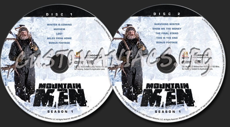 Mountain Men Season 1 Dvd Label Dvd Covers And Labels By Customaniacs
