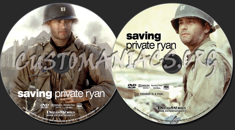 Saving Private Ryan dvd label