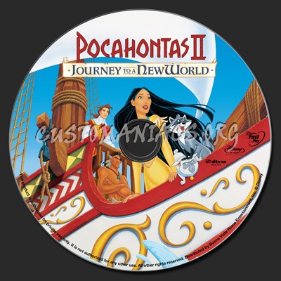 Pocahontas II blu-ray label