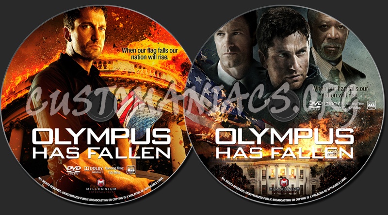 Olympus Has Fallen dvd label