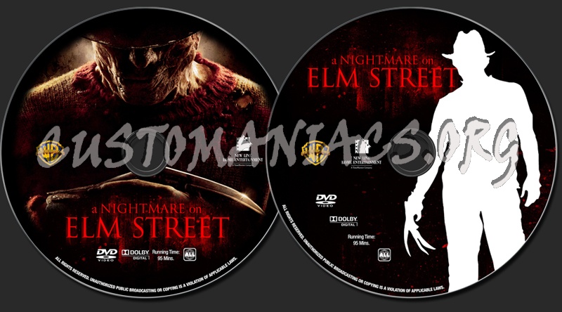A Nightmare on Elm Street (2010) dvd label