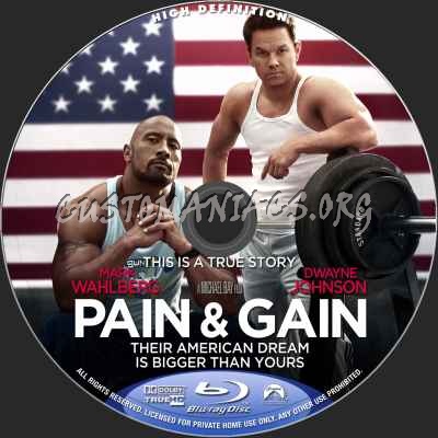 Pain And Gain blu-ray label