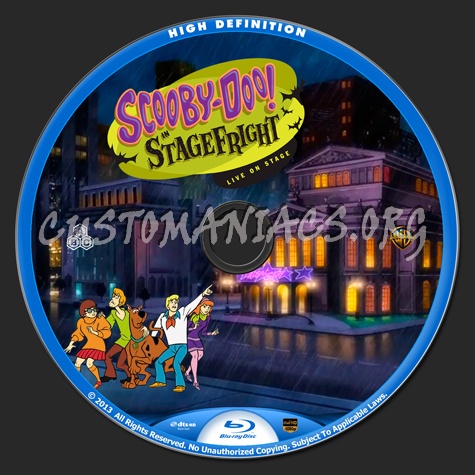 Scooby-Doo In Stage Fright blu-ray label