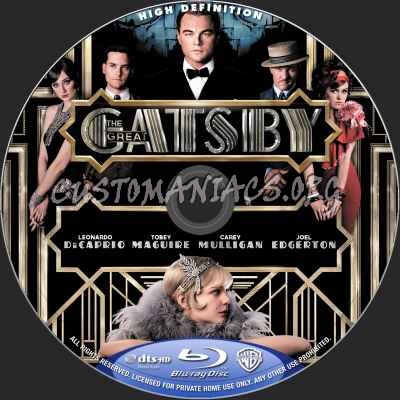 The Great Gatsby (2013) blu-ray label