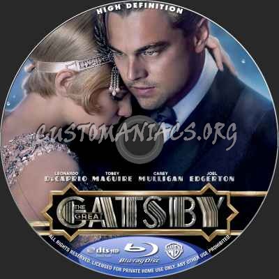 The Great Gatsby (2013) blu-ray label