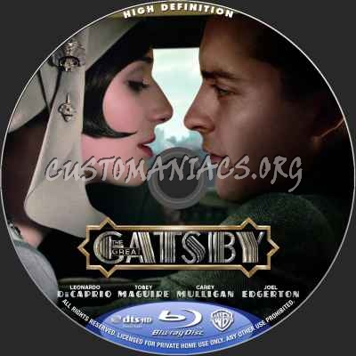 The Great Gatsby (2013) blu-ray label