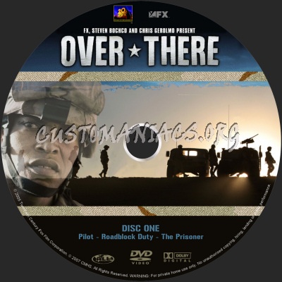 Over There dvd label