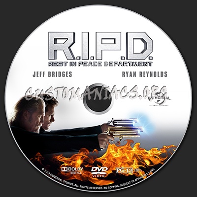 R.I.P.D. (RIPD Rest In Peace Department) dvd label