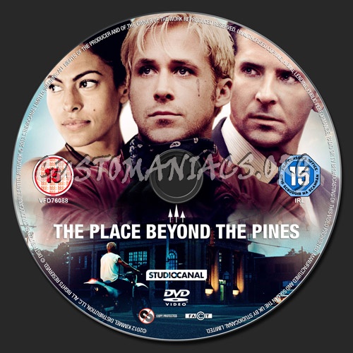 The Place Beyond The Pines dvd label