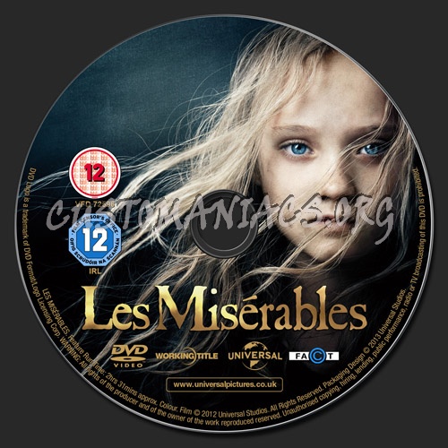 Les Misrables dvd label