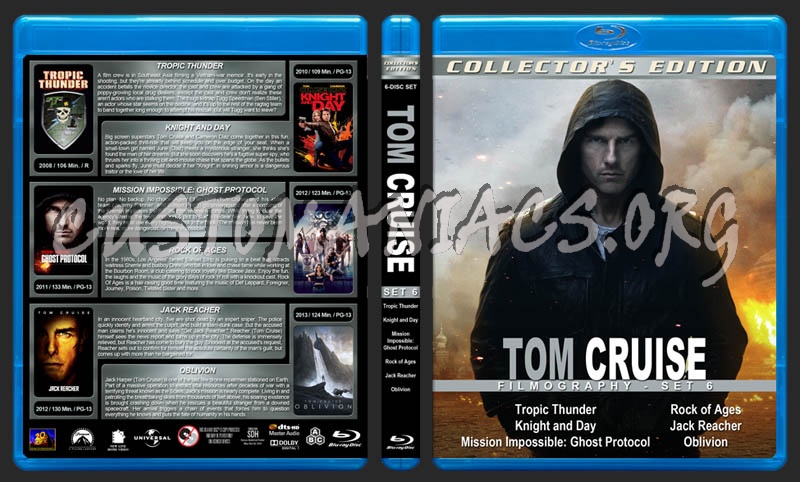 Tom Cruise Filmography - Set 6 blu-ray cover