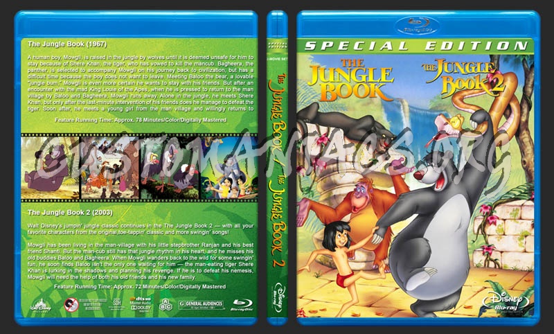 The Jungle Book Double Feature blu-ray cover