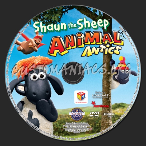 Shaun the Sheep Animal Antics dvd label