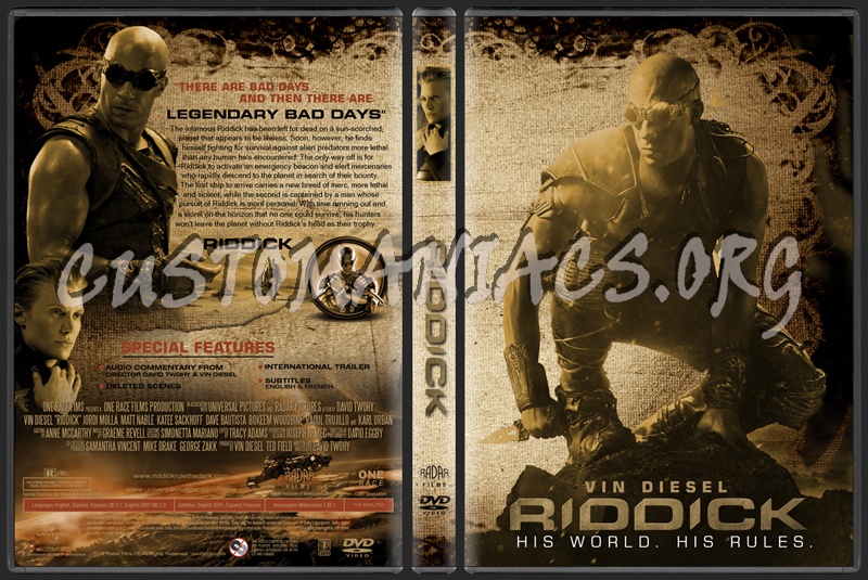 Riddick dvd cover