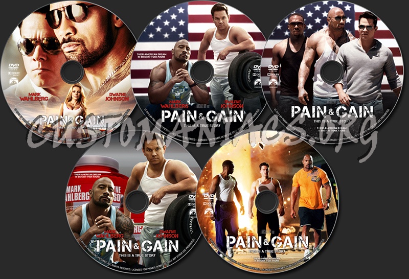 Pain & Gain dvd label