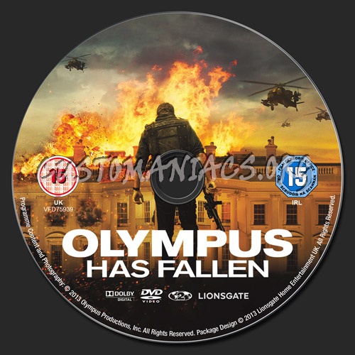 Olympus Has Fallen dvd label