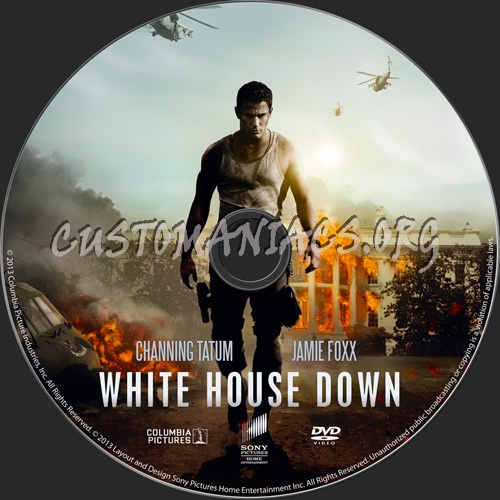 White House Down dvd label