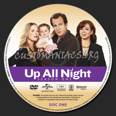 Up All Night - Season 1 dvd label