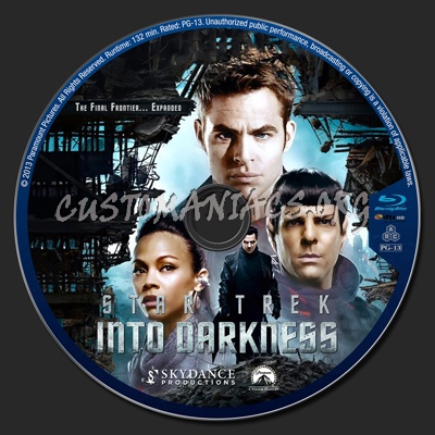 Star Trek Into Darkness blu-ray label