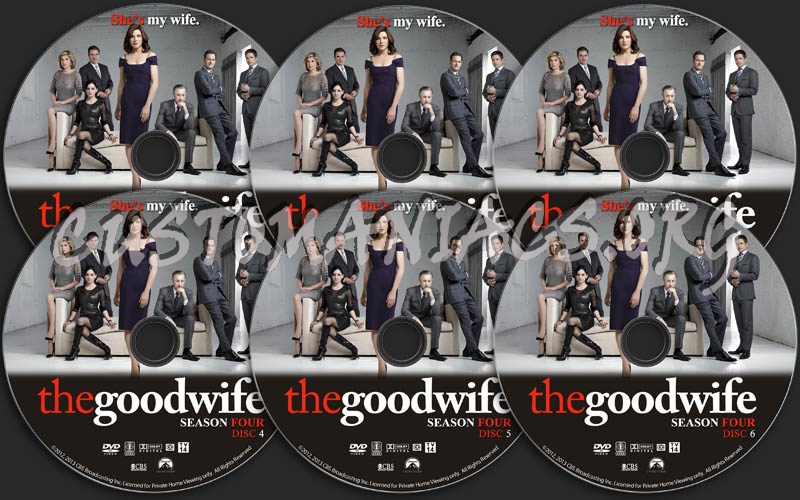 The Good Wife - Season 4 dvd label