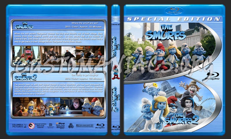 The Smurfs Double Feature blu-ray cover