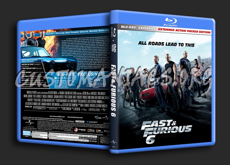 Fast & Furious 6 blu-ray cover