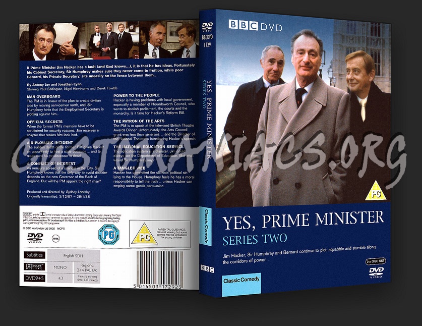 Yes Prime Minister The Complete Collection dvd cover