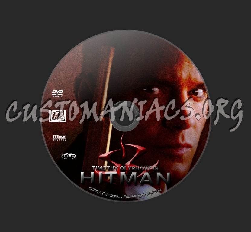 Hitman dvd label