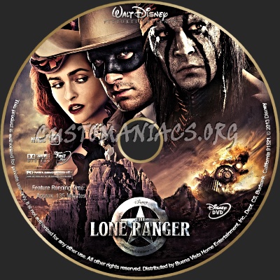 The Lone Ranger dvd label