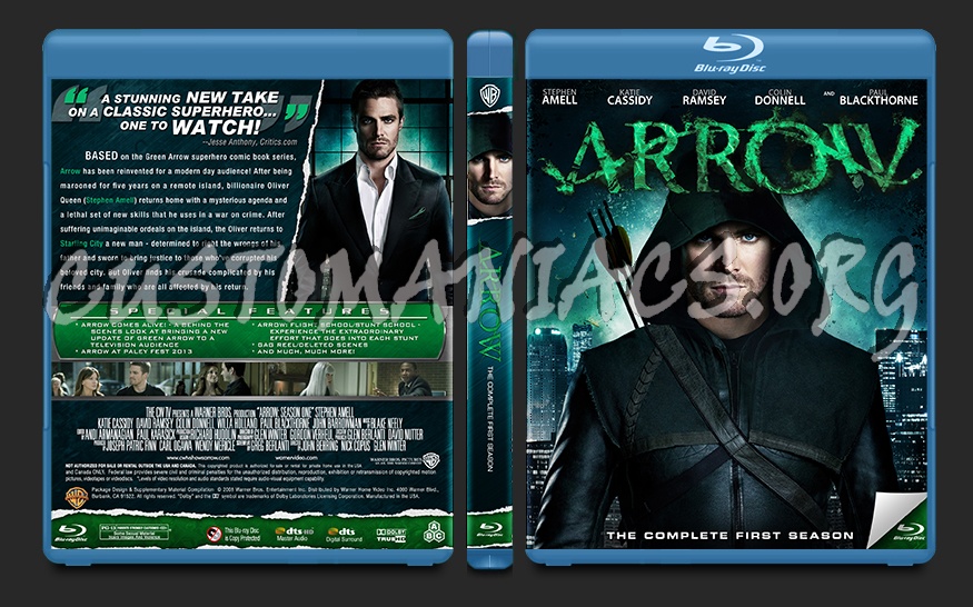 Arrow Season One blu-ray cover