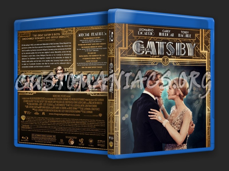 The Great Gatsby blu-ray cover