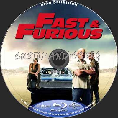 Fast And Furious (2009) blu-ray label