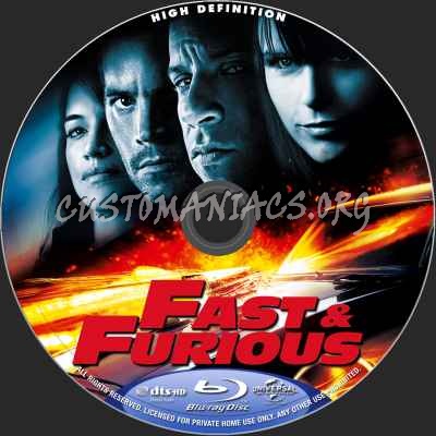 Fast And Furious (2009) blu-ray label