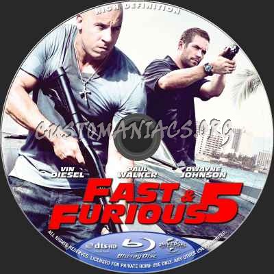 Fast Five blu-ray label