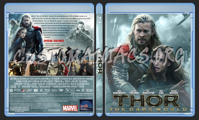 Thor: The Dark World blu-ray cover