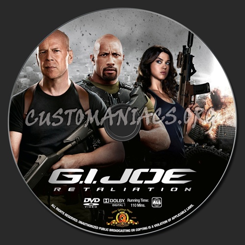 G.I. Joe: Retaliation dvd label