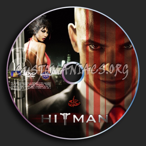 Hitman dvd label