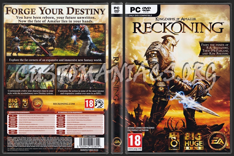 Kingdoms of Amalur Reckoning dvd cover