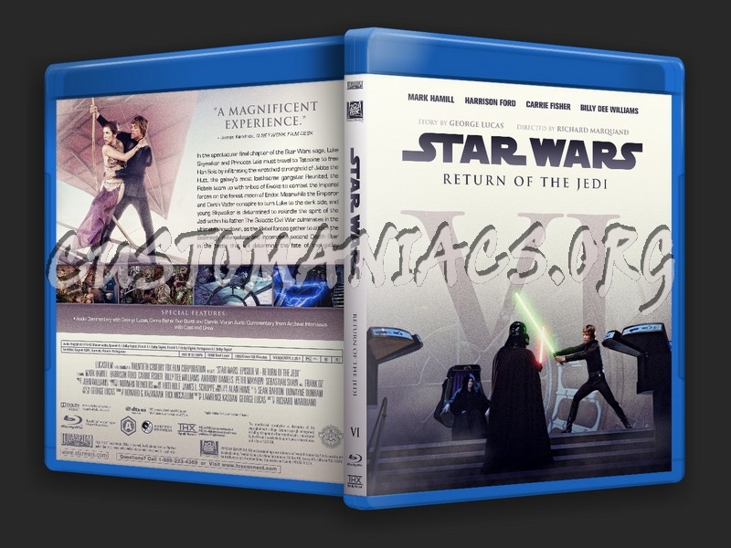 Star Wars VI The Return of the Jedi blu-ray cover
