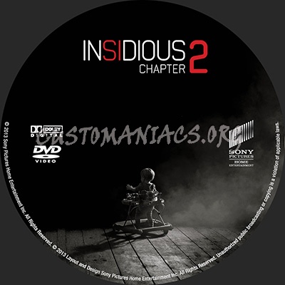 Insidious Chapter 2 dvd label