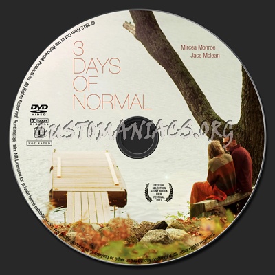 3 Days of Normal dvd label