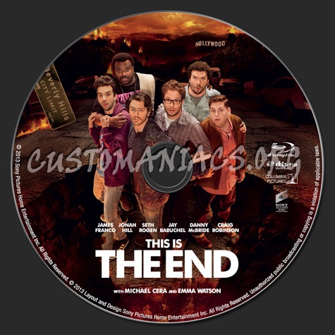This Is The End blu-ray label - DVD Covers & Labels by Customaniacs, id ...