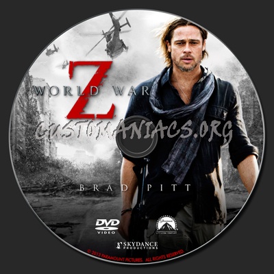 World War Z dvd label