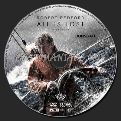 All is Lost dvd label