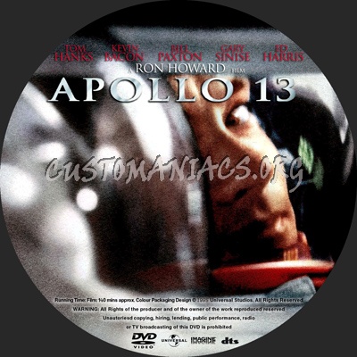 Apollo 13 dvd label