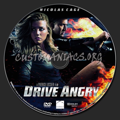 Drive Angry dvd label