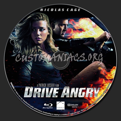 Drive Angry blu-ray label