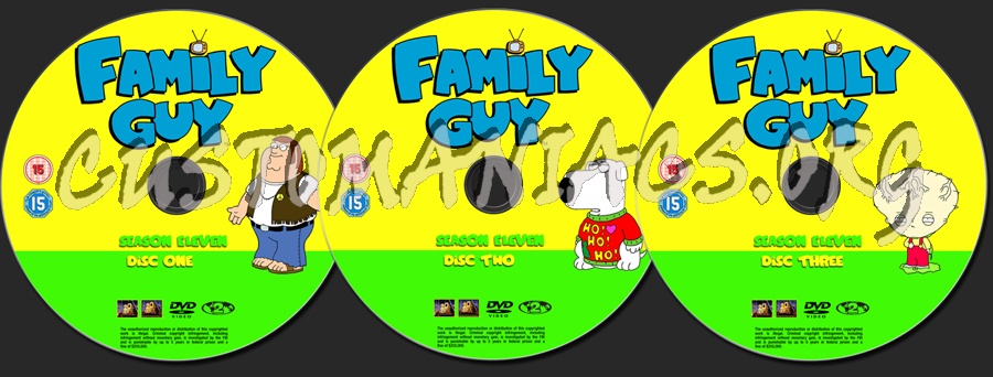 Family Guy - Season 11 dvd label