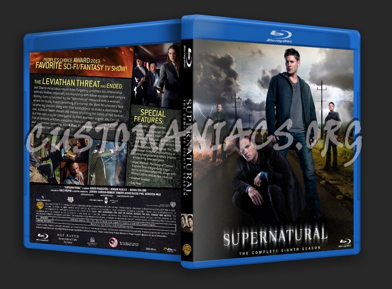 Supernatural : Season Eight blu-ray cover